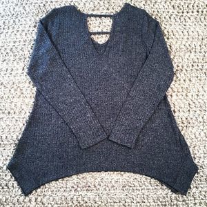 Tribal Top Medium Dark Marine Knit NWT